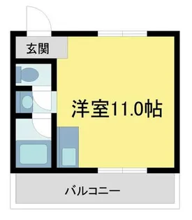 グローリー夙川ハイム【2階】の間取り