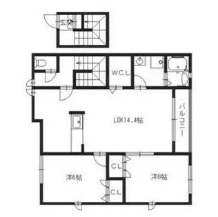 ルシエール本城【2階】の間取り