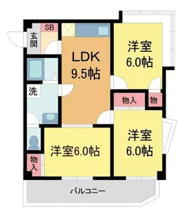 グリーンライフ北夙川【301号室】の間取り