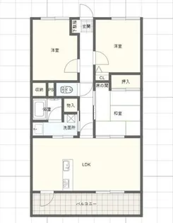 ダイアパレス姫路東【7階】の間取り