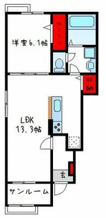 アゼリアⅠ【1階】の間取り
