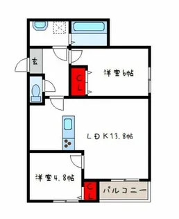 リアノーラ平野WEST【3階】の間取り