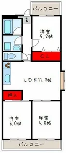 ライゼックス山本【5階】の間取り