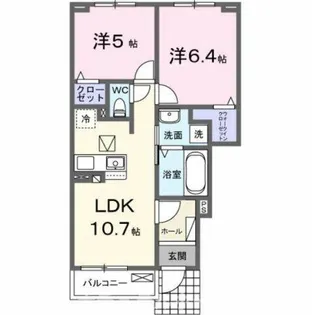 ソルグレンタ【1階】の間取り