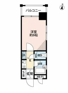 ダイナコート県庁前【6階】の間取り
