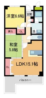 セレッソカージェ芦屋【203号室】の間取り