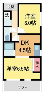 加茂2丁目ハウス【1階】の間取り