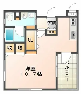 ワコーレヴィータ月見山【2階】の間取り