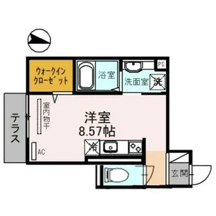 スカイコート鶴橋【1階】の間取り