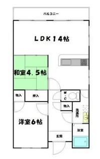 ヌーベルバーグイヌイ【3階】の間取り