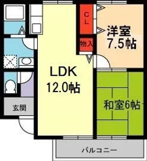 マイルドコート【2階】の間取り