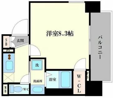 プレサンス本町ジョイス【5階】の間取り