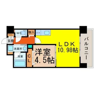 ル・コンセルト本陣【6階】の間取り