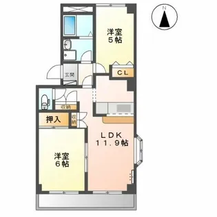 ウィン・ベルⅠ【2階】の間取り