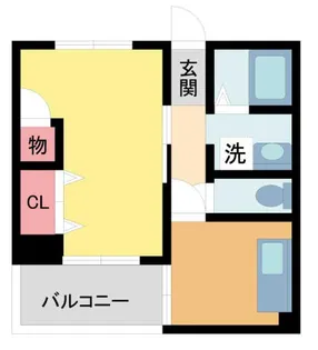 コスモスハイツ【1階】の間取り