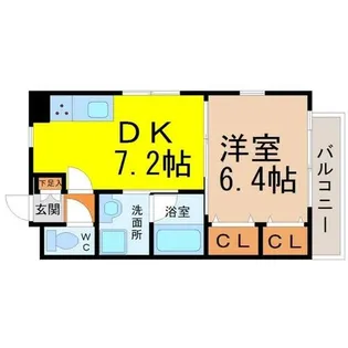 プレステージ金城【1階】の間取り