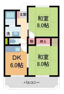 コーポ西台【401号室】の間取り