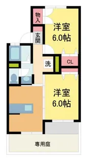 カーサ梅ノ木【1階】の間取り