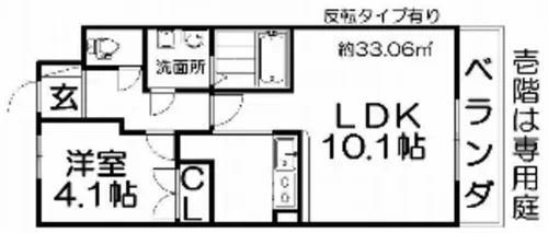 プランドール【2階】の間取り