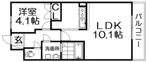 プランドール【2階】の間取り