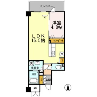 大阪府豊中市小曽根1丁目【マンション】の間取り