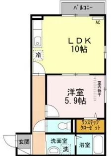 大阪府豊中市岡町北2丁目【アパート】の間取り