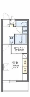 レオパレスレオリバーサイド21【2階】の間取り
