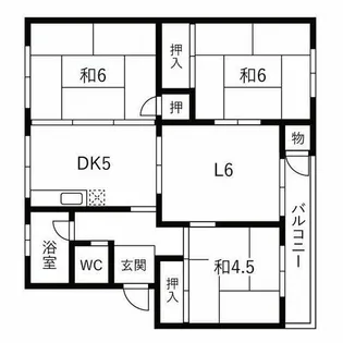 岡本ハイツ【406号室】の間取り