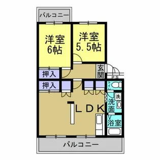 グランドール清水が丘【202号室】の間取り