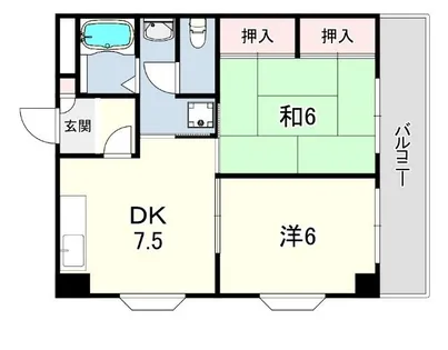 ミクロハイム【2階】の間取り