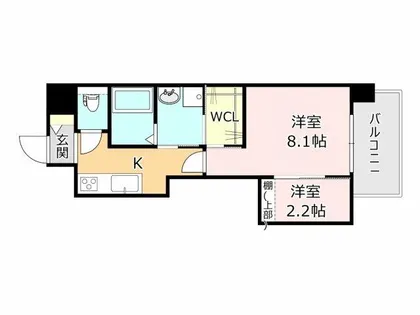Bay Ridge ベイリッジ【8階】の間取り