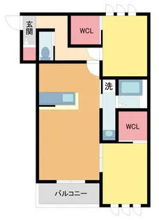アイメゾン ドゥ シトラス【201号室】の間取り