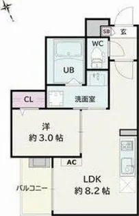 Jack yabaⅠ【1階】の間取り