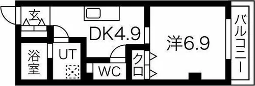 La Veriteノムラ大喜新町(ラヴェリテノムラ)【4階】の間取り