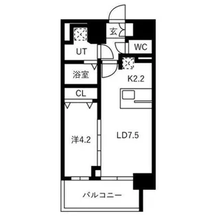メイクスアート黒川【14階】の間取り