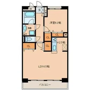 Enchante 泉【8階】の間取り
