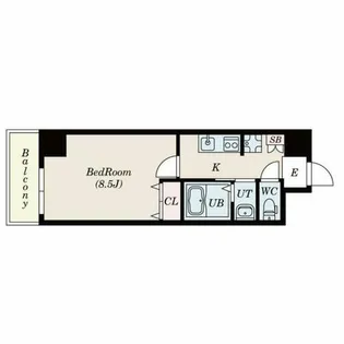 オアシスブリリアント【2階】の間取り