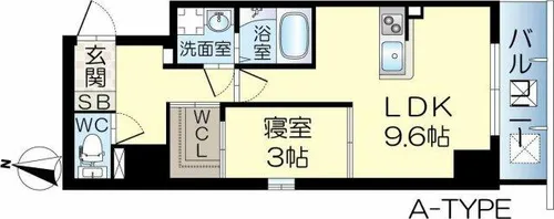 アルカディア茨木中津町【5階】の間取り