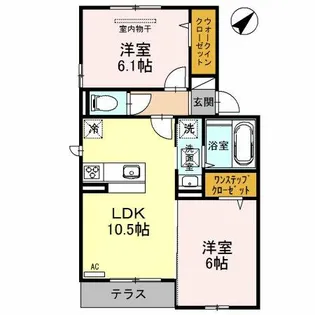フェリオ【1階】の間取り