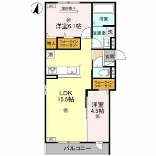 プライム金剛【2階】の間取り