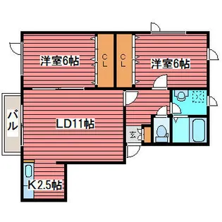 ハビタブル【2階】の間取り