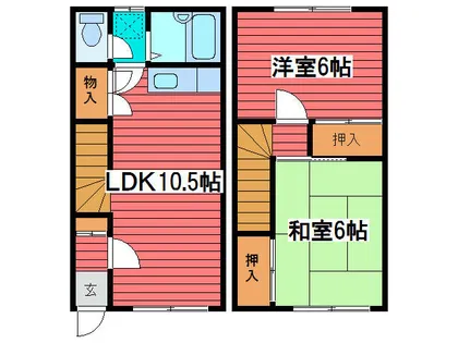 グリーンヒルハイツ【2号室】の間取り