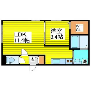 Progress元町【202号室】の間取り