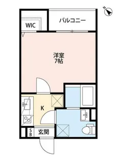 ル・レーヴKAWANISHI【2階】の間取り