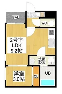 REGALEST星ヶ丘【1階】の間取り