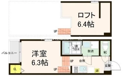 Loft14野並【2階】の間取り