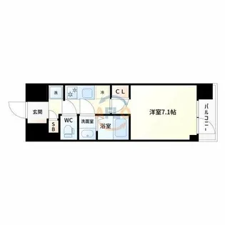 スプランディッド十三本町【9階】の間取り