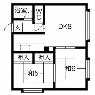 コーポサンシャイン【2階】の間取り