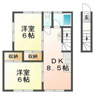 レシア星が丘【1階】の間取り
