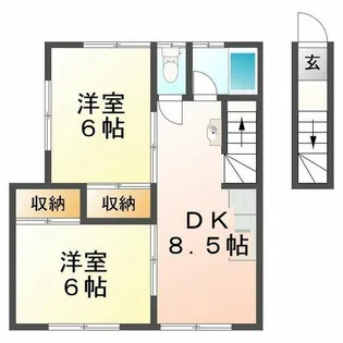 レシア星が丘【1階】の間取り